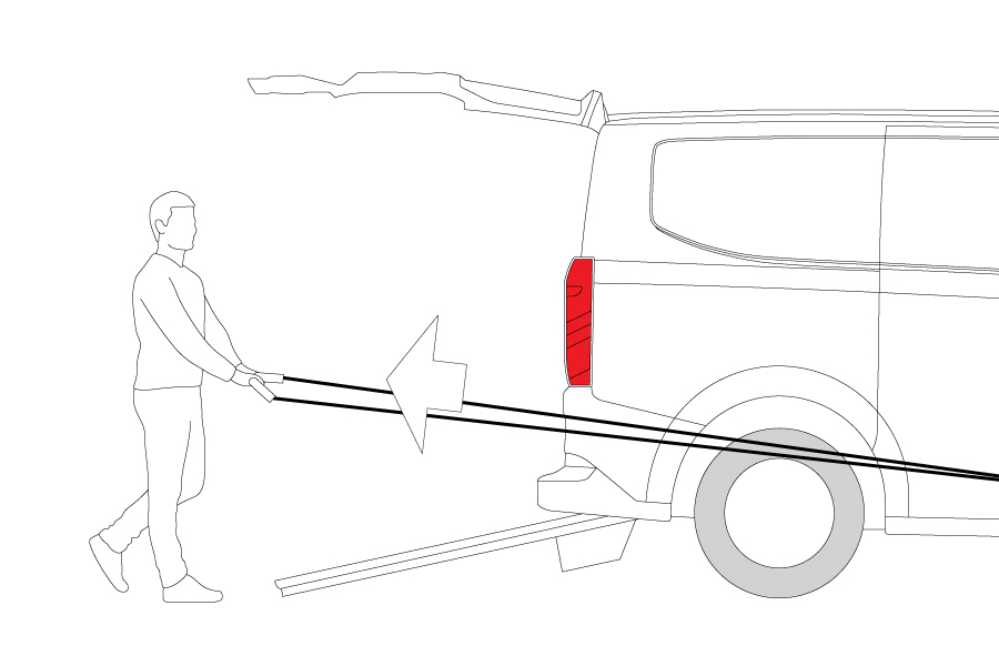 Pulling out WAV Restraints